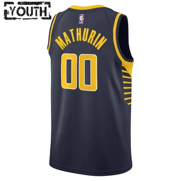 Nike Dječji Dres Indiana Pacers Bennedict Mathurin 00 Icon Edition Swingman Navy