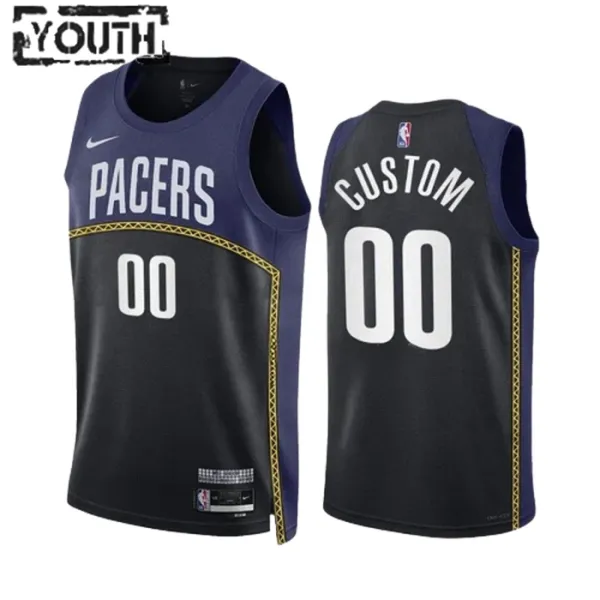 Nike Dječji Dres Indiana Pacers Black Personalizacija City Edition 2022/23 Swingman Navy Nike Dječji Dres Indiana Pacers Black Personalizacija City Edition 2022/23 Swingman Navy