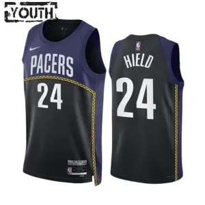 Nike Dječji Dres Indiana Pacers Buddy Hield 24 Black City Edition 2022/23 Swingman Navy