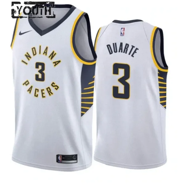 Nike Dječji Dres Indiana Pacers Chris Duarte 3 Association Edition Swingman Bijela Nike Dječji Dres Indiana Pacers Chris Duarte 3 Association Edition Swingman Bijela