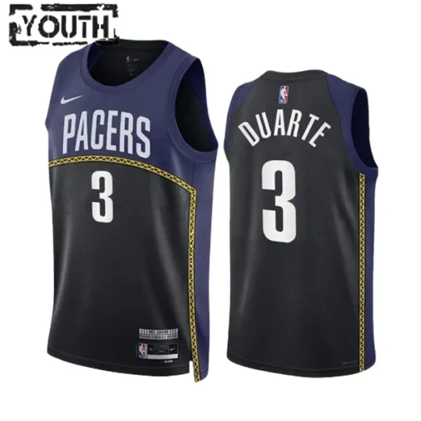 Nike Dječji Dres Indiana Pacers Chris Duarte 3 Black City Edition 2022/23 Swingman Navy Nike Dječji Dres Indiana Pacers Chris Duarte 3 Black City Edition 2022/23 Swingman Navy