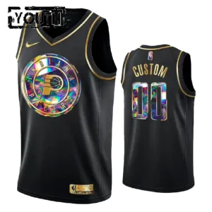 Nike Dječji Dres Indiana Pacers Diamond Edition Personalizacija Swingman Crna