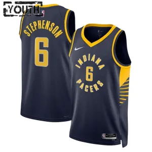 Nike Dječji Dres Indiana Pacers Lance Stephenson 6 Icon Edition Swingman Navy