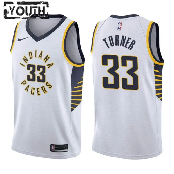 Nike Dječji Dres Indiana Pacers Myles Turner 33 Association Edition Swingman Bijela Nike Dječji Dres Indiana Pacers Myles Turner 33 Association Edition Swingman Bijela