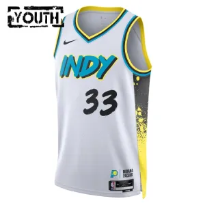 Nike Dječji Dres Indiana Pacers Myles Turner City Edition 2024/25 Swingman Bijela