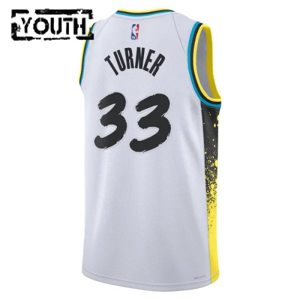 Nike Dječji Dres Indiana Pacers Myles Turner City Edition 2024/25 Swingman Bijela
