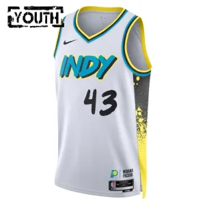 Nike Dječji Dres Indiana Pacers Pascal Siakam City Edition 2024/25 Swingman Bijela