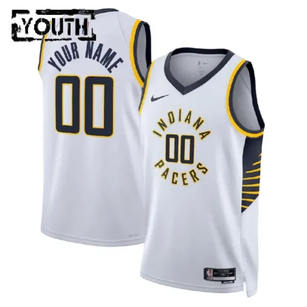 Nike Dječji Dres Indiana Pacers Personalizacija Association Edition Swingman Bijela Nike Dječji Dres Indiana Pacers Personalizacija Association Edition Swingman Bijela