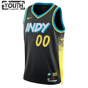 Nike Dječji Dres Indiana Pacers Personalizacija City Edition 2023/24 Swingman Crna