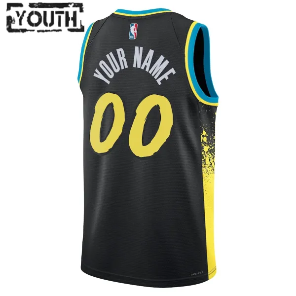 Nike Dječji Dres Indiana Pacers Personalizacija City Edition 2023/24 Swingman Crna