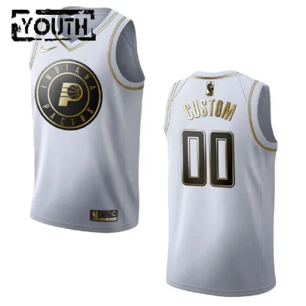 Nike Dječji Dres Indiana Pacers Personalizacija Golden Edition Swingman Bijela Nike Dječji Dres Indiana Pacers Personalizacija Golden Edition Swingman Bijela
