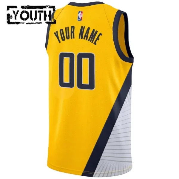 Nike Dječji Dres Indiana Pacers Personalizacija Statement Edition Swingman ŽUta Boja