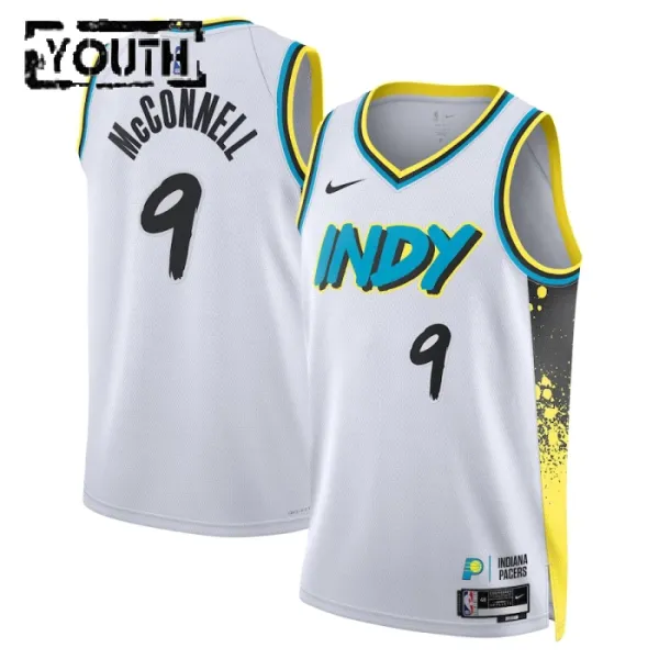 Nike Dječji Dres Indiana Pacers TJ McConnell City Edition 2024/25 Swingman Bijela Nike Dječji Dres Indiana Pacers TJ McConnell City Edition 2024/25 Swingman Bijela