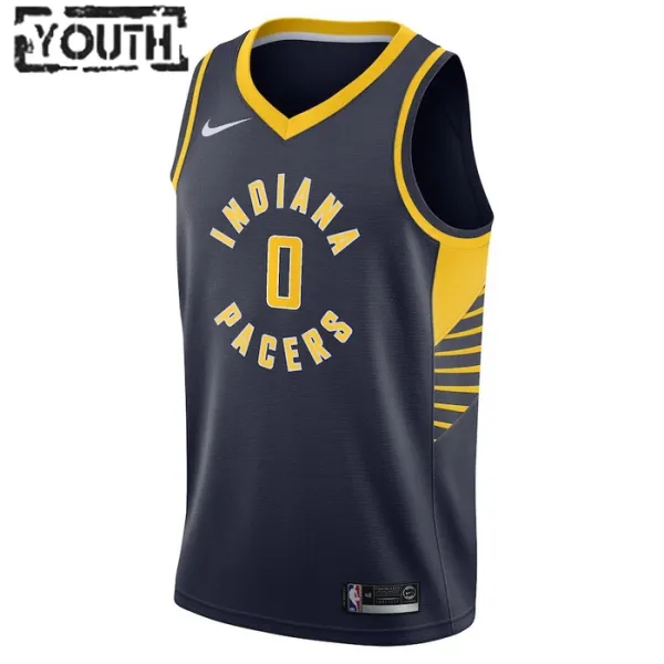 Nike Dječji Dres Indiana Pacers Tyrese Haliburton 0 Icon Edition Swingman Navy