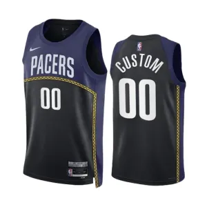 Nike Muški Dres Indiana Pacers Black Personalizacija City Edition 2022/23 Swingman Navy