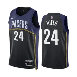Nike Muški Dres Indiana Pacers Buddy Hield 24 Black City Edition 2022/23 Swingman Navy