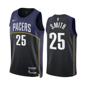 Nike Muški Dres Indiana Pacers Jalen Smith 25 Black City Edition 2022/23 Swingman Navy