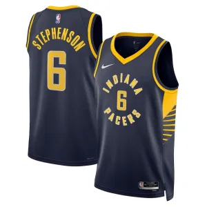 Nike Muški Dres Indiana Pacers Lance Stephenson 6 Icon Edition Swingman Navy