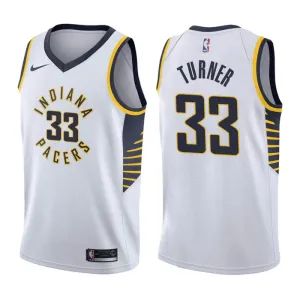 Nike Muški Dres Indiana Pacers Myles Turner 33 Association Edition Swingman Bijela
