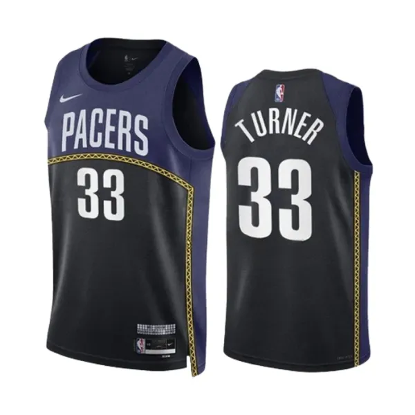 Nike Muški Dres Indiana Pacers Myles Turner 33 Black City Edition 2022/23 Swingman Navy Nike Muški Dres Indiana Pacers Myles Turner 33 Black City Edition 2022/23 Swingman Navy