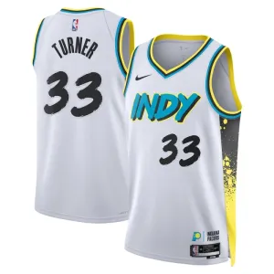 Nike Muški Dres Indiana Pacers Myles Turner City Edition 2024/25 Swingman Bijela