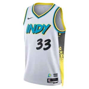 Nike Muški Dres Indiana Pacers Myles Turner City Edition 2024/25 Swingman Bijela