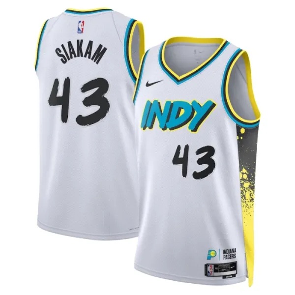 Nike Muški Dres Indiana Pacers Pascal Siakam City Edition 2024/25 Swingman Bijela