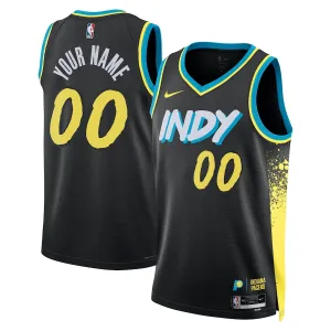Nike Muški Dres Indiana Pacers Personalizacija City Edition 2023/24 Swingman Crna