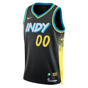 Nike Muški Dres Indiana Pacers Personalizacija City Edition 2023/24 Swingman Crna