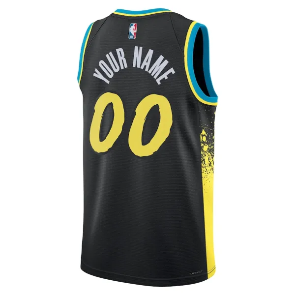 Nike Muški Dres Indiana Pacers Personalizacija City Edition 2023/24 Swingman Crna