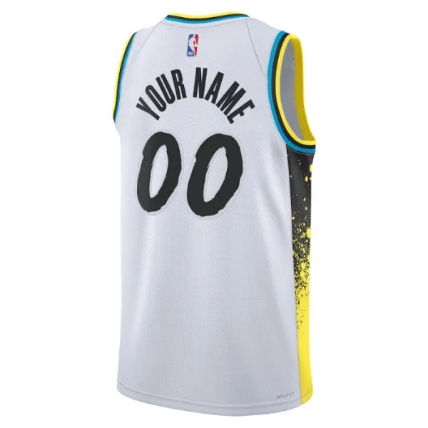 Nike Muški Dres Indiana Pacers Personalizacija City Edition 2024/25 Swingman Bijela