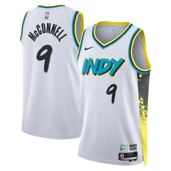 Nike Muški Dres Indiana Pacers TJ McConnell City Edition 2024/25 Swingman Bijela Nike Muški Dres Indiana Pacers TJ McConnell City Edition 2024/25 Swingman Bijela