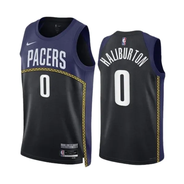 Nike Muški Dres Indiana Pacers Tyrese Haliburton 0 Black City Edition 2022/23 Swingman Navy Nike Muški Dres Indiana Pacers Tyrese Haliburton 0 Black City Edition 2022/23 Swingman Navy