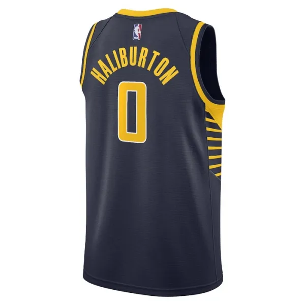 Nike Muški Dres Indiana Pacers Tyrese Haliburton 0 Icon Edition Swingman Navy