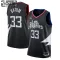 Dječji Dres LA Clippers Jordan Nicolas Batum 33 Statement Edition Swingman Crna