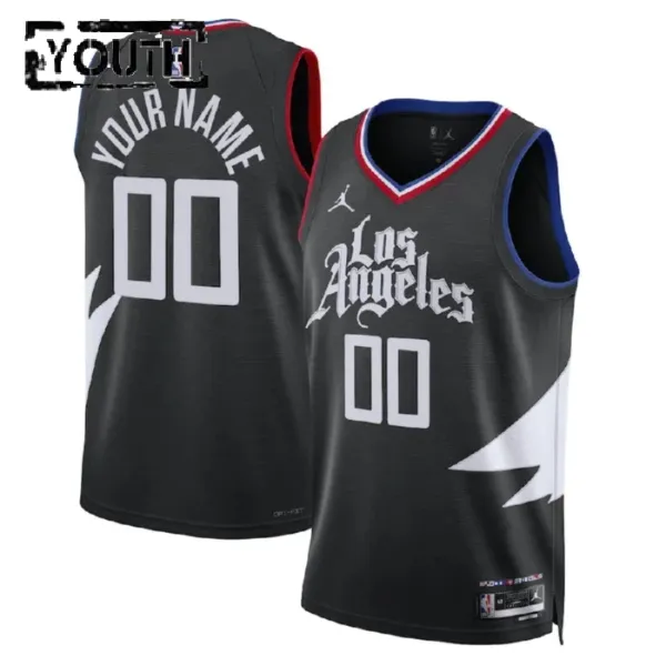 Dječji Dres LA Clippers Jordan Personalizacija Statement Edition Swingman Crna Dječji Dres LA Clippers Jordan Personalizacija Statement Edition Swingman Crna