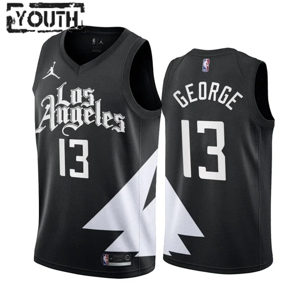 Dječji Dres LA Clippers Paul George 13 Jordan Statement Edition Swingman Crna Dječji Dres LA Clippers Paul George 13 Jordan Statement Edition Swingman Crna