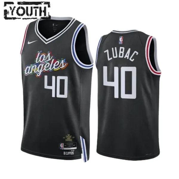 Nike Dječji Dres LA Clippers Ivica Zubac 40 City Edition 2022/23 Swingman Crna Nike Dječji Dres LA Clippers Ivica Zubac 40 City Edition 2022/23 Swingman Crna