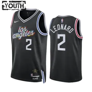 Nike Dječji Dres LA Clippers Kawhi Leonard 2 City Edition 2022/23 Swingman Crna