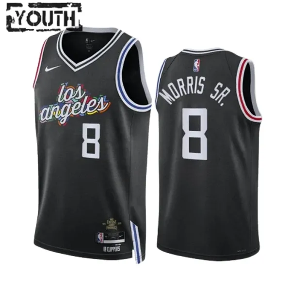 Nike Dječji Dres LA Clippers Marcus Morris SR 8 City Edition 2022/23 Swingman Crna Nike Dječji Dres LA Clippers Marcus Morris SR 8 City Edition 2022/23 Swingman Crna