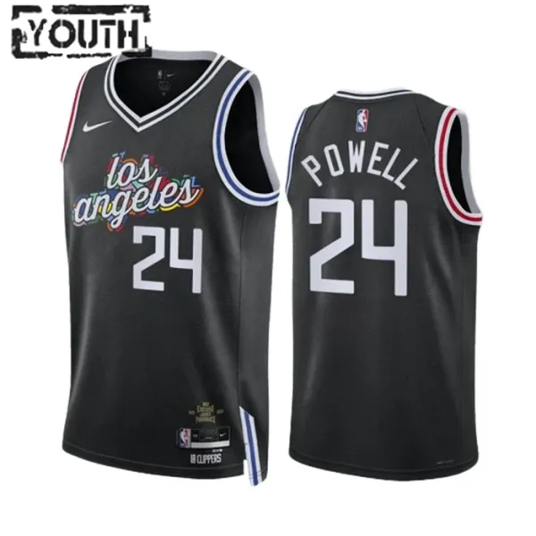 Nike Dječji Dres LA Clippers Norman Powell 24 City Edition 2022/23 Swingman Crna Nike Dječji Dres LA Clippers Norman Powell 24 City Edition 2022/23 Swingman Crna
