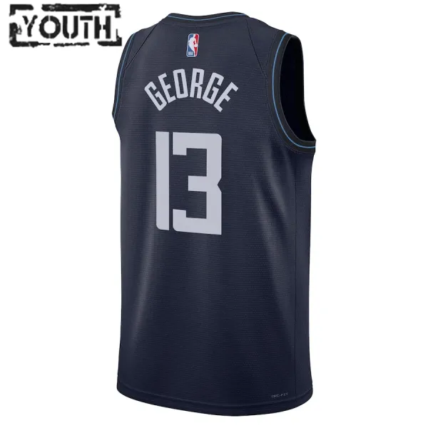 Nike Dječji Dres LA Clippers Paul George City Edition 2023/24 Swingman Navy