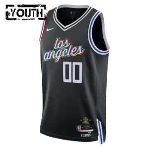 Nike Dječji Dres LA Clippers Personalizacija City Edition 2022/23 Swingman Crna