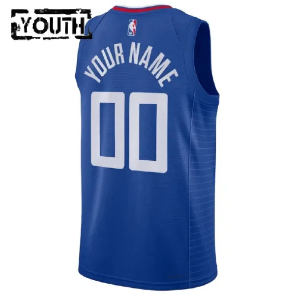 Nike Dječji Dres LA Clippers Personalizacija Icon Edition Swingman Plava