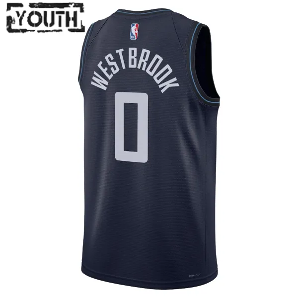 Nike Dječji Dres LA Clippers Russell Westbrook City Edition 2023/24 Swingman Navy