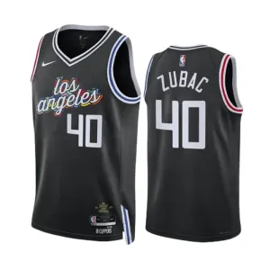 Nike Muški Dres LA Clippers Ivica Zubac 40 City Edition 2022/23 Swingman Crna