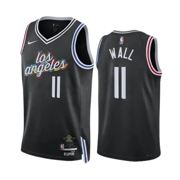 Nike Muški Dres LA Clippers John Wall 11 City Edition 2022/23 Swingman Crna Nike Muški Dres LA Clippers John Wall 11 City Edition 2022/23 Swingman Crna