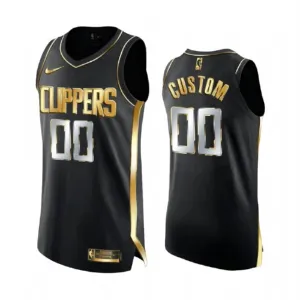 Nike Muški Dres LA Clippers Limited Personalizacija Golden Edition Swingman Crna