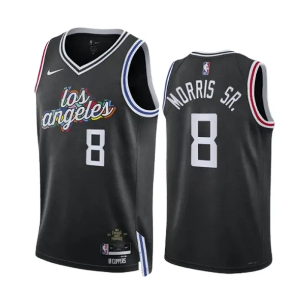 Nike Muški Dres LA Clippers Marcus Morris SR 8 City Edition 2022/23 Swingman Crna Nike Muški Dres LA Clippers Marcus Morris SR 8 City Edition 2022/23 Swingman Crna