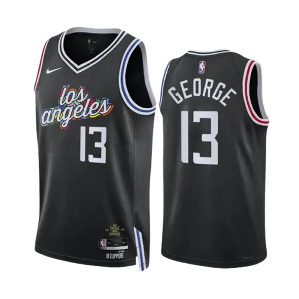 Nike Muški Dres LA Clippers Paul George 13 City Edition 2022/23 Swingman Crna Nike Muški Dres LA Clippers Paul George 13 City Edition 2022/23 Swingman Crna